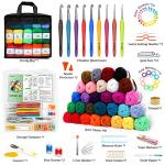 103‑Piece Crochet Kit – 1650 yd Yarn + Hooks