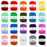 105‑Piece Crochet Kit, 2000 yd Yarn + Hooks