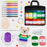 103‑Piece Crochet Kit – 1650 yd Yarn + Hooks