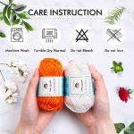 INSCRAFT 62‑Skein Acrylic Yarn, 2170 yd + Hooks