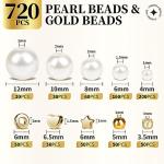 LEOBRO 720‑pc Pearl Bead Bracelet Kit