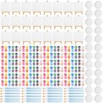 Qilery 24‑Set Mini Canvas & Easel Kit + Paint