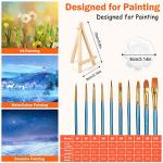 20‑Pack 4×4 Mini Canvas & Easel Painting Kit