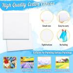 Gdotmely 20‑Pack Mini Canvas & Easel Kit