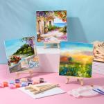 MotiMind 36‑Pack 6×6 Mini Canvas & Easel Kit