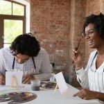 MotiMind 36‑Pack 6×6 Mini Canvas & Easel Kit