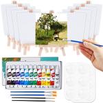 Cridoz 47‑Piece Mini Canvas Painting Kit