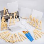 Gdotmely 20‑Pack Mini Canvas & Easel Kit