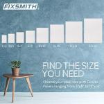 FIXSMITH 24‑Pack 3×5 Canvas Boards, Primed