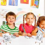 Tenceur 48‑Piece Kids Mini Canvas & Easel Kit