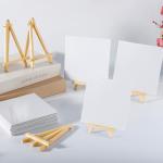 Gdotmely 18‑Pack Mini Canvas & Easel Kit