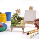 Tosnail 12‑Pack Mini Canvas & Easel Set