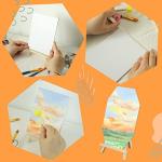 30‑Pack Mixed‑Shape Mini Canvas & Easel Kit
