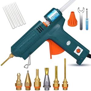 150W Full‑Size Hot Glue Gun with 6 Copper Nozzles