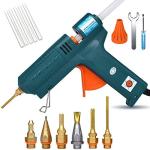 150W Full‑Size Hot Glue Gun with 6 Copper Nozzles