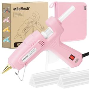 ROMECH Dual‑Power 60/100W Hot Glue Gun with Case