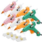 8‑Pack Multicolor Mini Hot Glue Gun Set with Nozzle