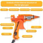 8‑Pack Multicolor Mini Hot Glue Gun Set with Nozzle