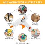 8‑Pack Multicolor Mini Hot Glue Gun Set with Nozzle