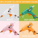 8‑Pack Multicolor Mini Hot Glue Gun Set with Nozzle