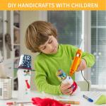 8‑Pack Multicolor Mini Hot Glue Gun Set with Nozzle