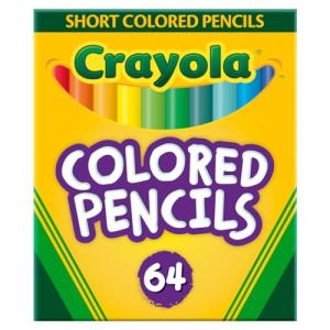 Crayola 64‑Count Mini Colored Pencil Variety Pack