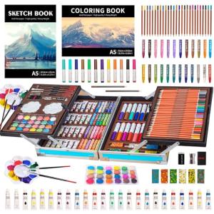 KINSPORY Deluxe Kids Art Kit – multi‑media kit