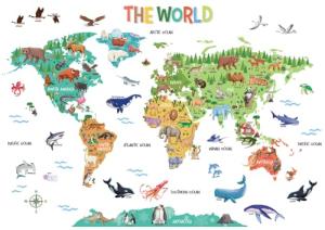DECOWALL Animal World Wall Decals – large removable