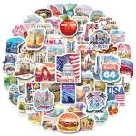 YTSQLER USA State Travel Stickers – 200 pc vinyl