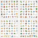 Cute Animal Sticker Pack – 200 pc vinyl decals