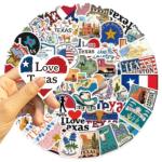 Texas Travel Sticker Collection – 55 pc vinyl