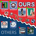 Sports Vinyl Sticker Bundle – 300 pc assorted