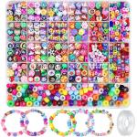 Gionlion 1200pc Clay Bead Bracelet Kit