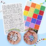 Dowsabel 10000pc Glass Seed Bracelet Kit