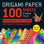 Tuttle 100pc Origami Paper 6″ Rainbow