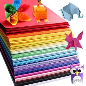 MIDUOLE 200pc Origami Paper 6″ 20clr