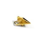 Climple Gold Origami Plane Brooch