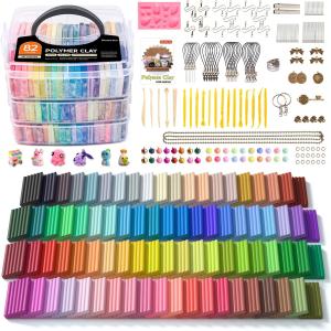 Shuttle Art 82‑Color Polymer Clay Kit + Tools