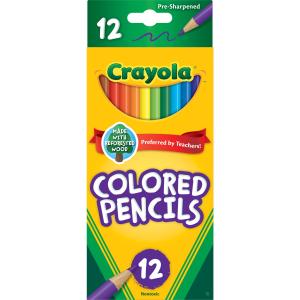 Crayola Pre‑Sharpened 12‑Count Colored Pencils