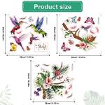 Colorful Hummingbird Wall Decals for Home Decor