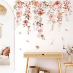 Boho Flower Vine Wall Stickers for Any Room