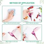 Colorful Hummingbird Wall Decals for Home Decor
