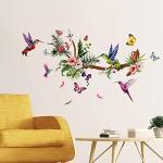 Colorful Hummingbird Wall Decals for Home Decor