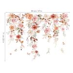 Boho Flower Vine Wall Stickers for Any Room