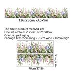 Big Plant Grass Wall Decals with Butterflies