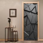 3D Abstract Geometric Peel and Stick Door Decals