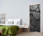 3D Abstract Geometric Peel and Stick Door Decals