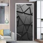 3D Abstract Geometric Peel and Stick Door Decals