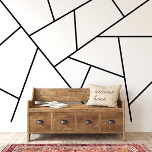 Black Geometric Vinyl Wall Decals for Any Room