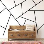 Black Geometric Vinyl Wall Decals for Any Room